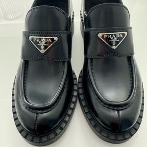Prada Triangle Loafers